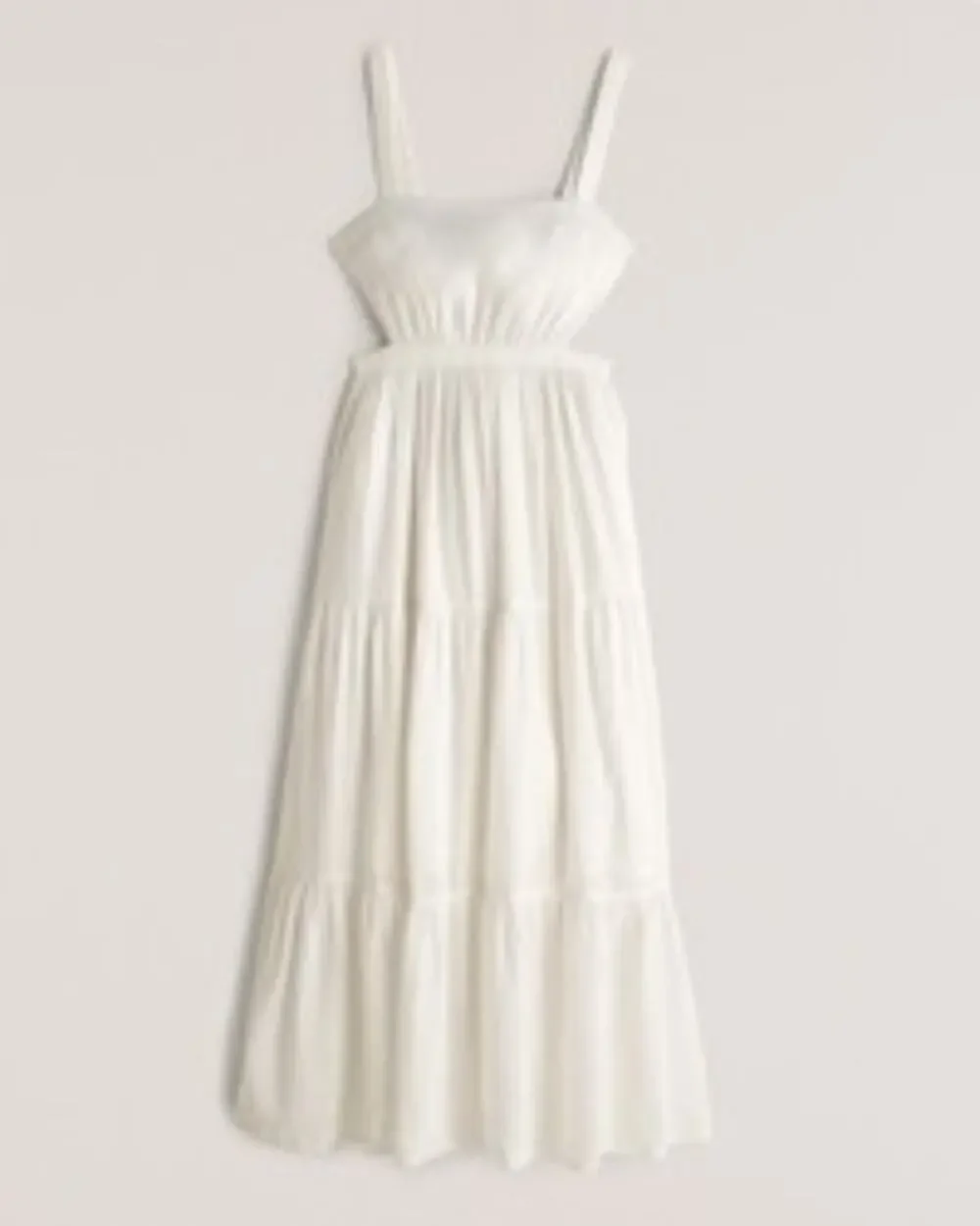 Abercrombie & Fitch Scrunchie Strap Cutout Maxi Dress - M